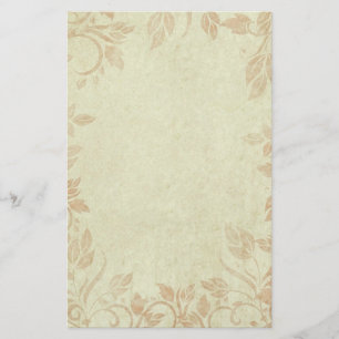 Papelaria Vintage Floral Vine Dourada Antiguamente Casamento