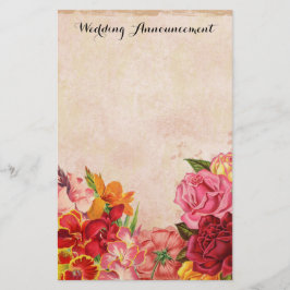 Papelaria Vintage Floral Wedding Scrapbook