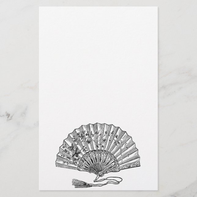 Papelaria Vintage Hand Fan (Frente)