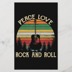 Papelaria Vintage Hippie Van Flower Bus Peace Love