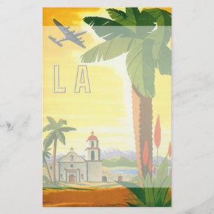 Papelaria Vintage Los Angeles, Missão da Califórnia com Palm