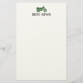 Papelaria Vintage Motorcycle Sketch  Stationary