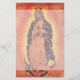 Papelaria Vintage Religião Virgem Maria Nossa Senhora de Gua