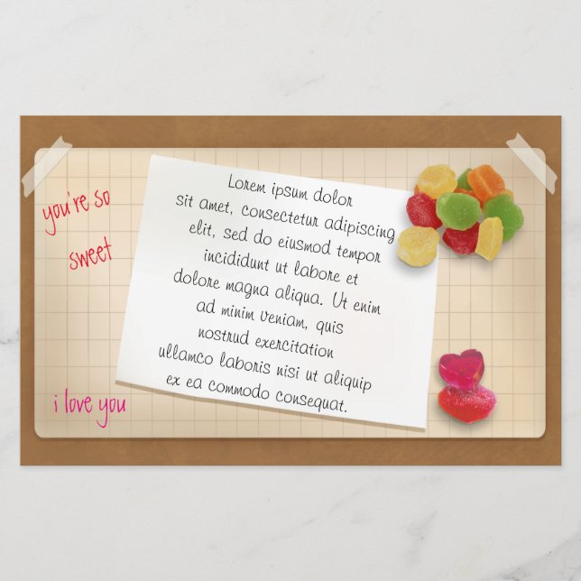 Papelaria Vintage Romance Simples Paper Com Geleia (Frente)