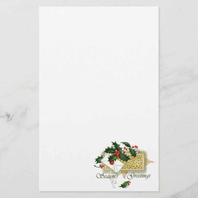 Papelaria Vintage Seasons Saudações (Frente)