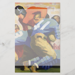 Papelaria Vintage Sports, jogadores de futebol em um jogo