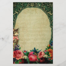 Vintage vitoriano e rosa de música