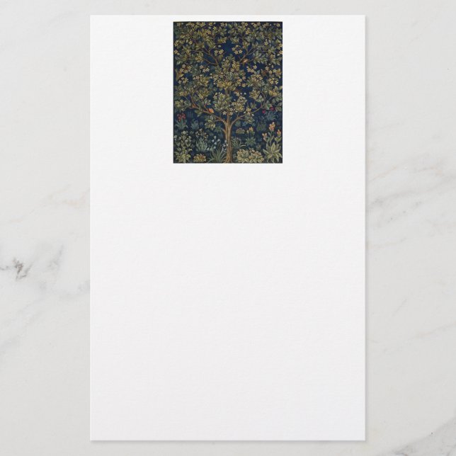 Papelaria Vintage William Morris–Árvore da Vida  (Frente)
