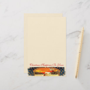 Papelaria Vintage WWI — Carta de Natal Patriótica