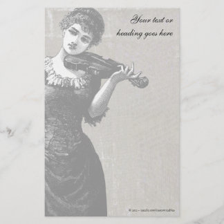 Papelaria Violinista Vintage