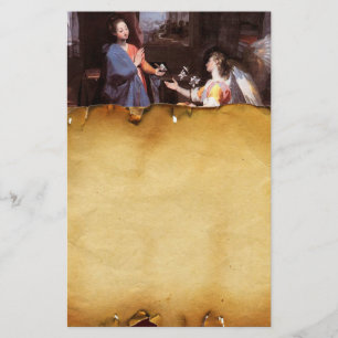 Papelaria VIRGEM E ANJO do AVISO, pergaminho