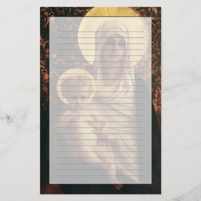 Papelaria Virgin e criança, 1872 (Frente)