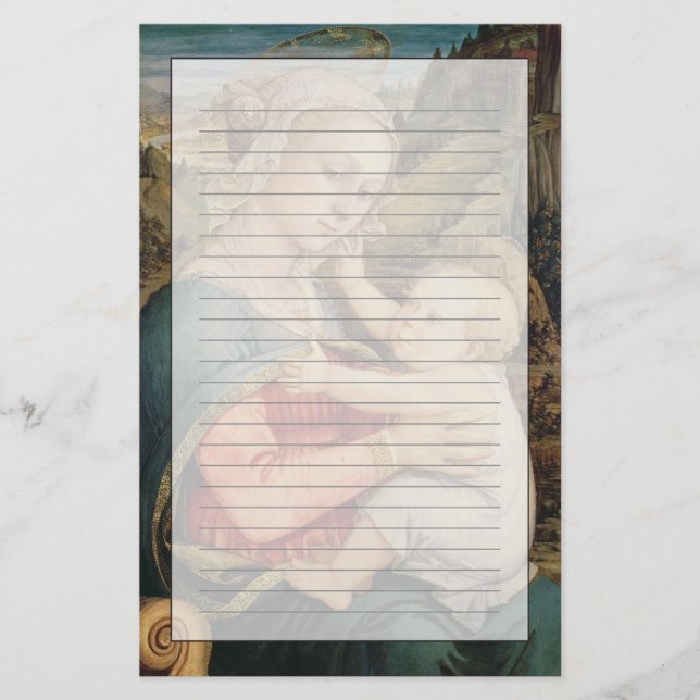 Papelaria Virgin e criança, c.1465 (Frente)