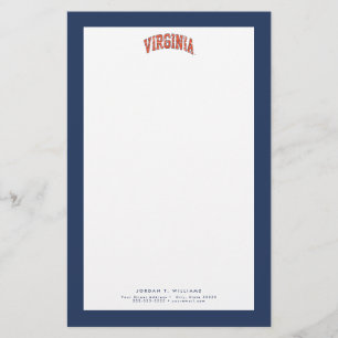 Papelaria Virginia Wordmark Distressed
