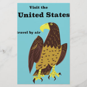 Papelaria Visite o pôster de viagem dos Estados Unidos