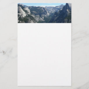 Papelaria Vista do Glacier Point no Parque Nacional de Yosem