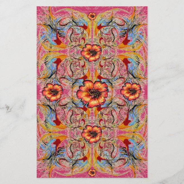 Papelaria Vitoriano Fantasy Floral - Livro de Artesanato (Frente)