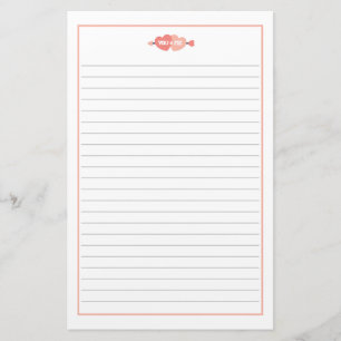 Papelaria Você e eu amamos coração e Dia de os namorados de 