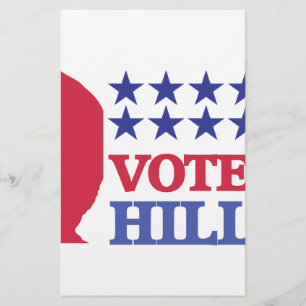 Papelaria votação na hillary