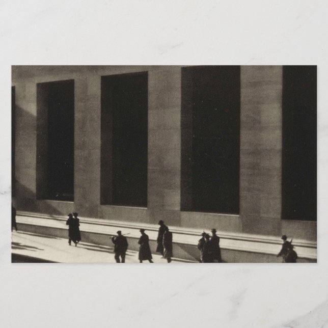Papelaria Wall Street (por Paul Strand, 1915) (Frente)