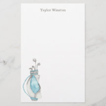 Watercolor Golf Club & Bag Personalization Station