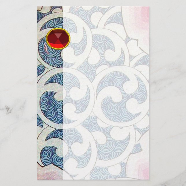 PAPELARIA WAVES RED RUBY (Frente)