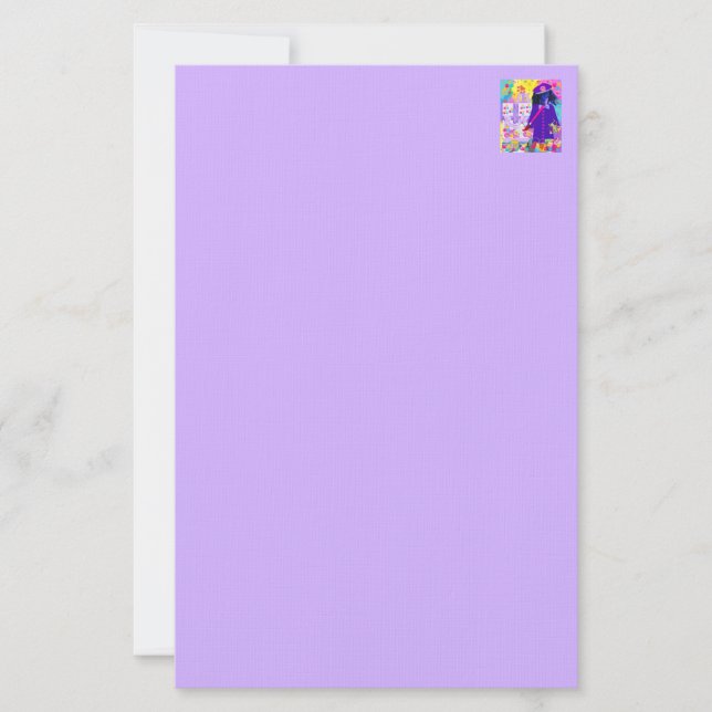 Papelaria Weenie Dog Paint Resurrection Lamb Stationery (Frente)