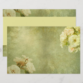Papelaria White Roses Vintage