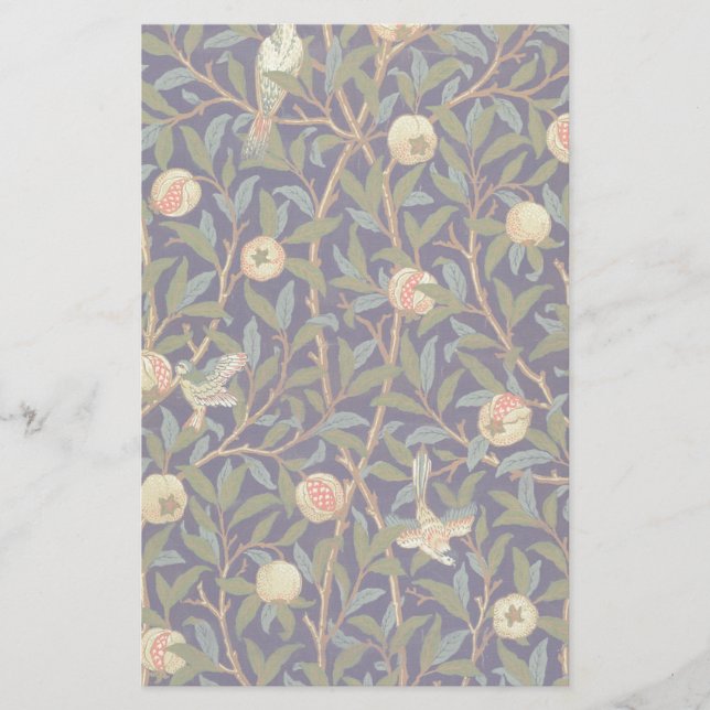 Papelaria William Morris Bird E Pomegranato (Frente)