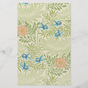 Papelaria William Morris Larkspur Padrão Floral