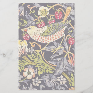 Papelaria William Morris Strawberry Thef Floral Art Nouveau