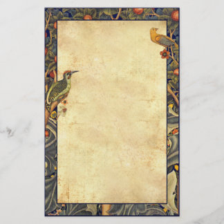Papelaria Wm Morris Woodpecker1877 Carta Pré-Raphaelite