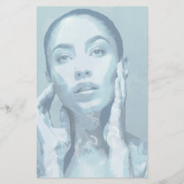 Papelaria "Woman in Blue" Briefpapier