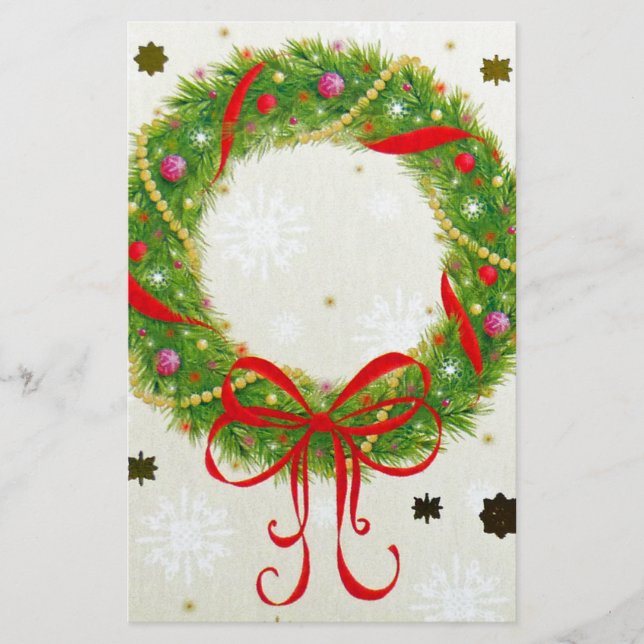 Papelaria Wreath Natal (Frente)