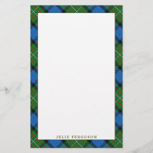 Papelaria Xadrez de Clã Fergusson Ferguson Tartan