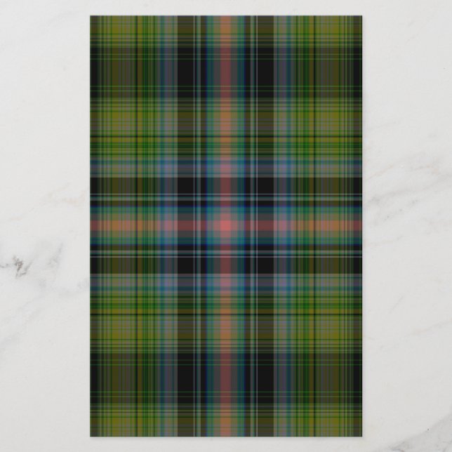Papelaria Xadrez de Tartan (Frente)