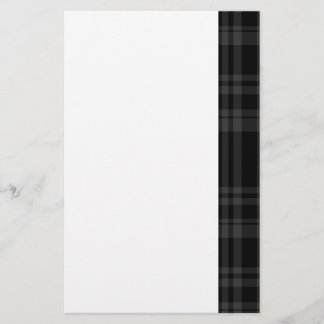 Papelaria Xadrez Preto Punky