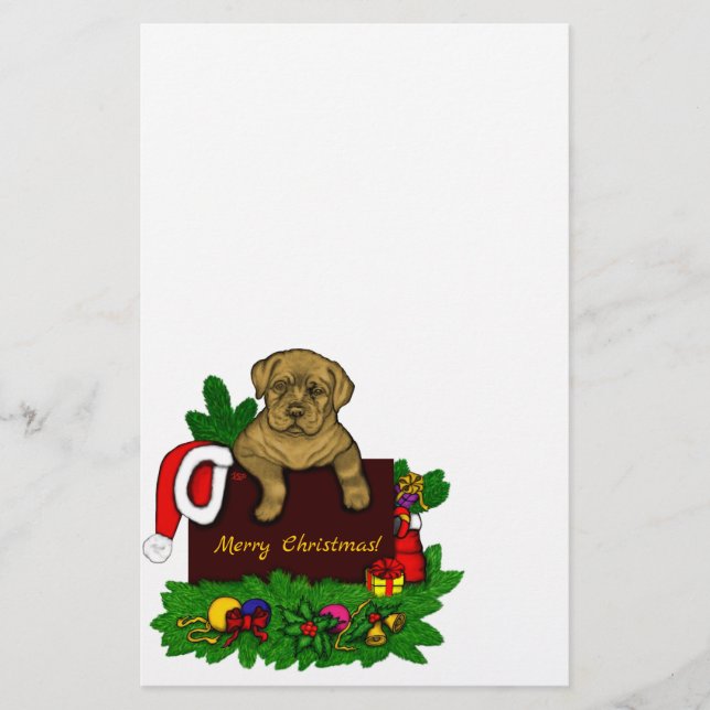 Papelaria XMas puppy (Frente)