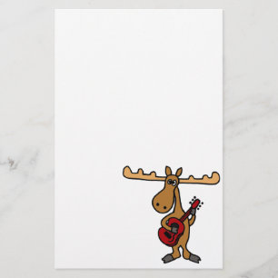 Papelaria XX- alces engraçados que jogam desenhos animados