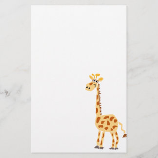 Papelaria XX- girafa primitivo engraçado da arte