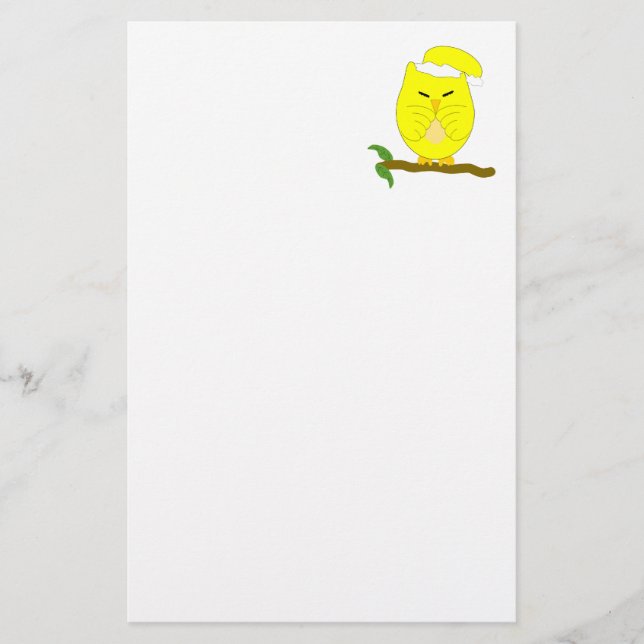 Papelaria Yellow Night Owl Design (Frente)