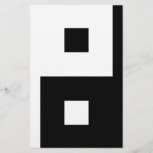 Papelaria Yin Yang ao quadrado (Frente)