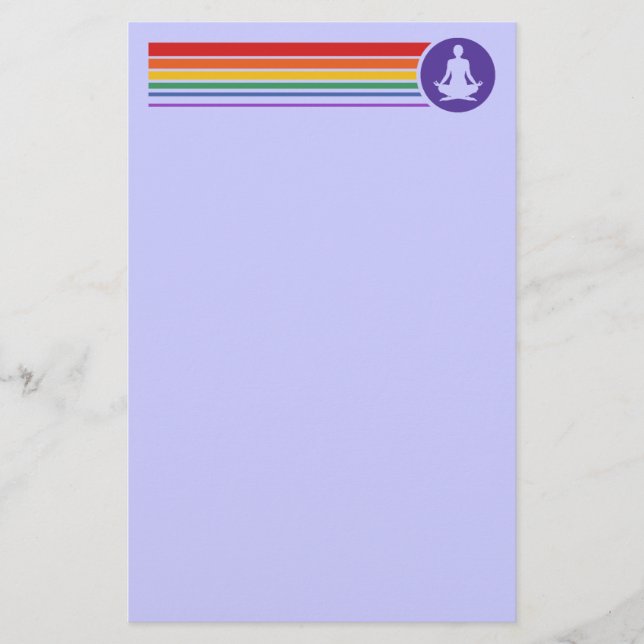 Papelaria Yoga Rainbow (Frente)