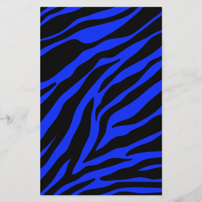 Papelaria zebra azul (Frente)