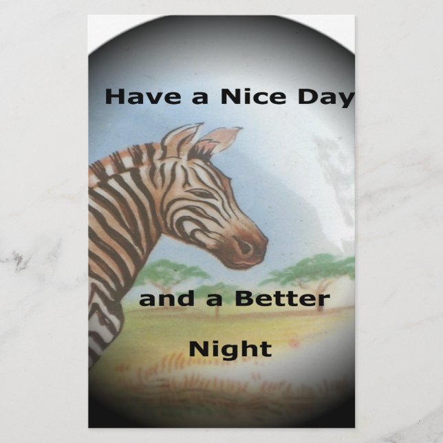 Papelaria Zebra Portrait, Amboseli: O Espírito da Savana (Frente)