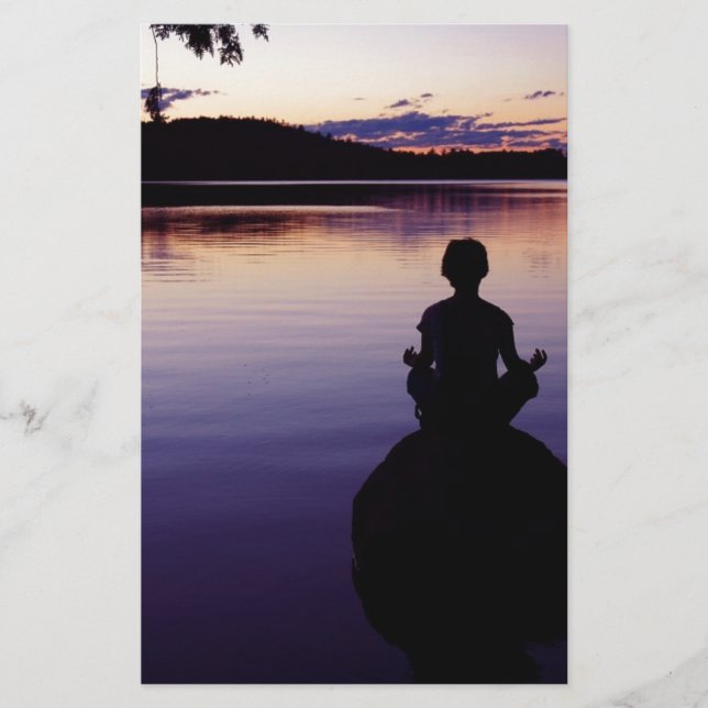 Papelaria Zen peace yoga stillness meditation Natureza (Frente)