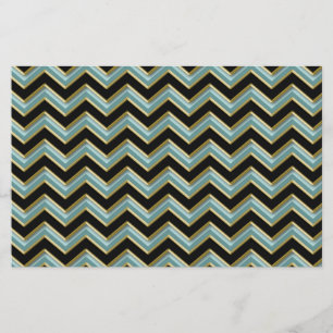 Papelaria ZigZag preto-e-Dourado