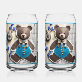 Paper Bear Soda Glass