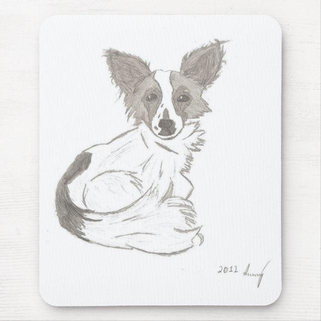 Papillon Sketch Mousepad (Frente)