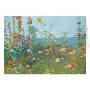 Papoilas de Hassam as ", ilha do cartão dos banco